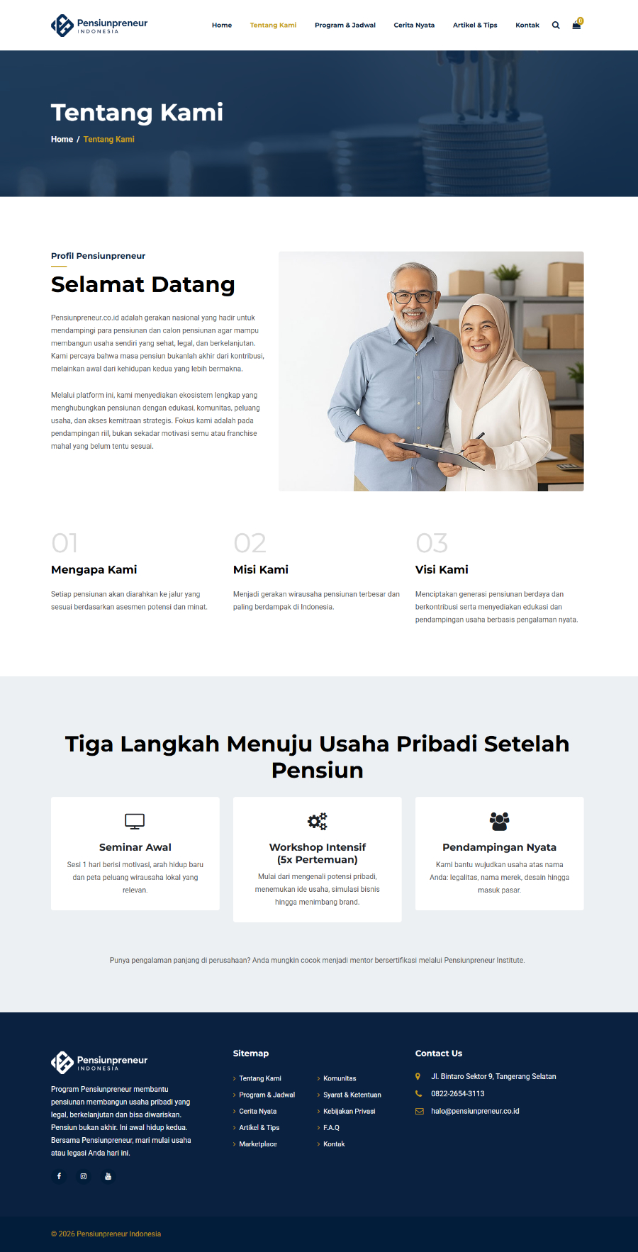 Website Pensiun Preneur Indonesia